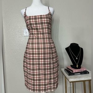 Plaid Mini Dress